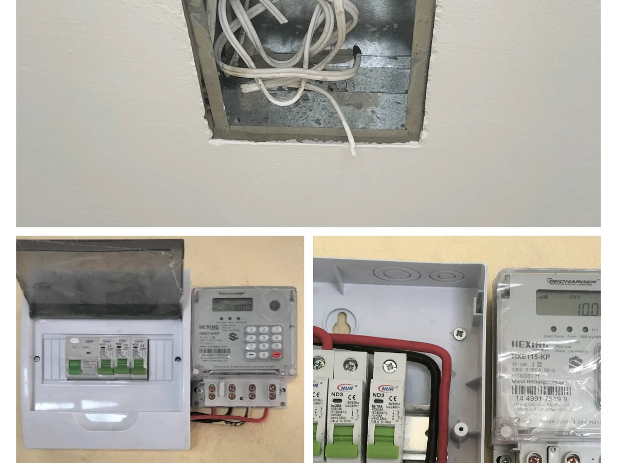 Electrical work in progress